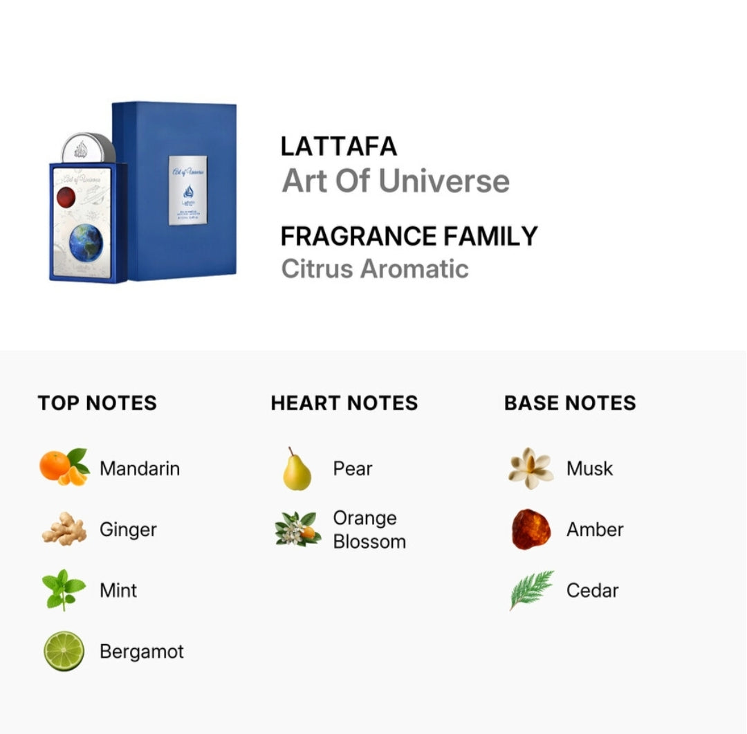 Art of Universe EDP 100ml by Lattafa