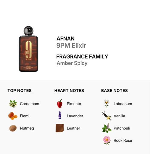 9pm Elixir 100ml by Afnan